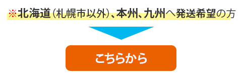 北海道（札幌市以外）、本州、九州へ発送希望の方